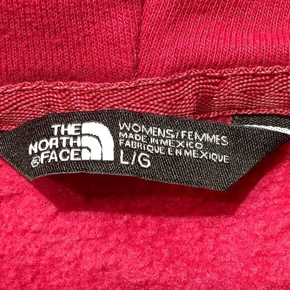 The North Face Women’s Hoodie Size Large – Hot Pink, Gold Lettering, Pullover - Picture 3 of 6